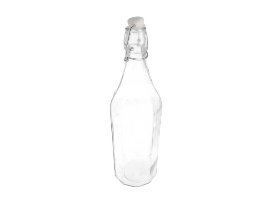 Bottle Clear Glass 1000ml (per stuk)