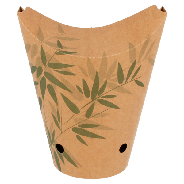 Finger food / chips Cup "Feel Green" 16oz.(480ml) Kraft  50st/pk