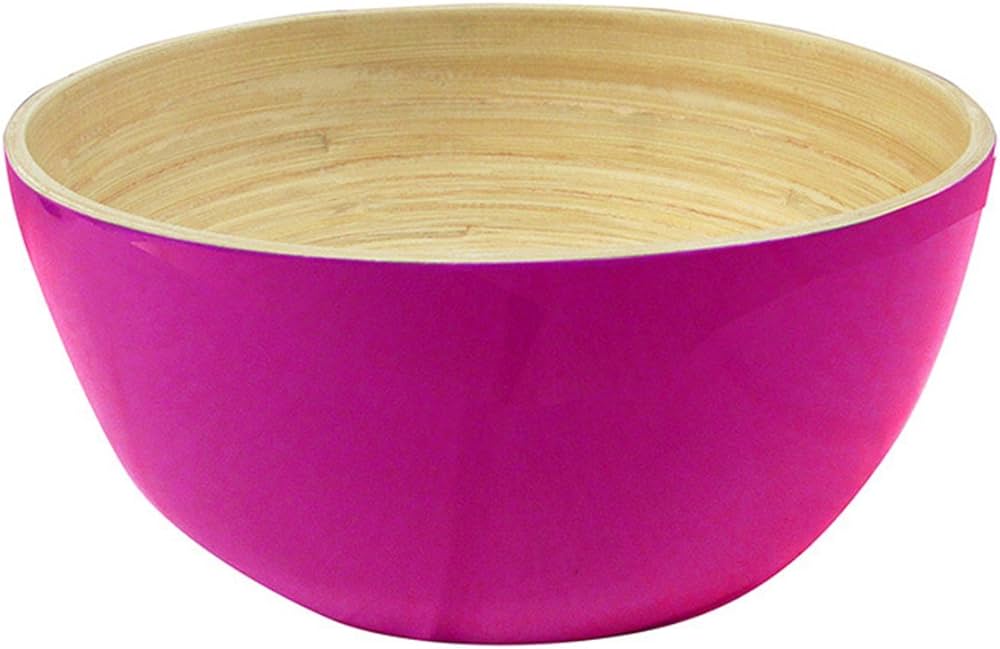 Bamboo bowl Fuchsia 15x7cm / Per stuk