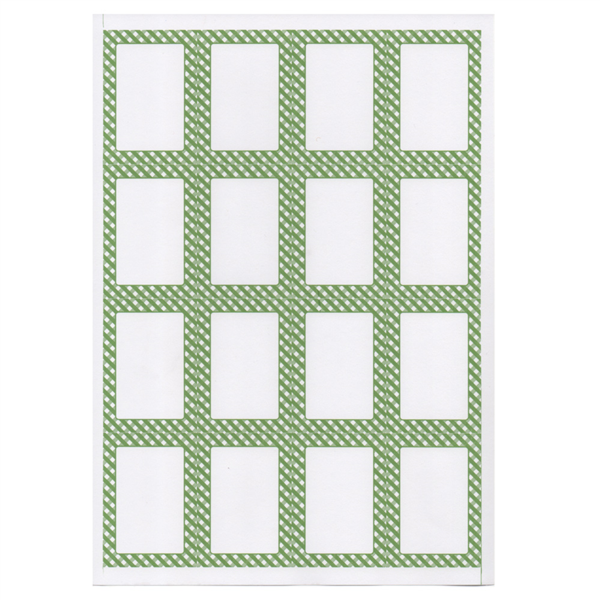 100 sheets Din A4 16 rectangular labels 4,5x6,5cm White paper