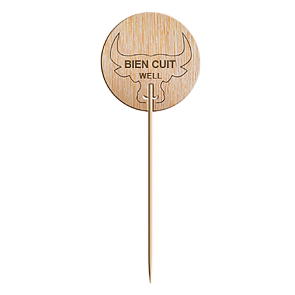 Prikker / Picksteak - Well Done / Wood - (100st/pak)
