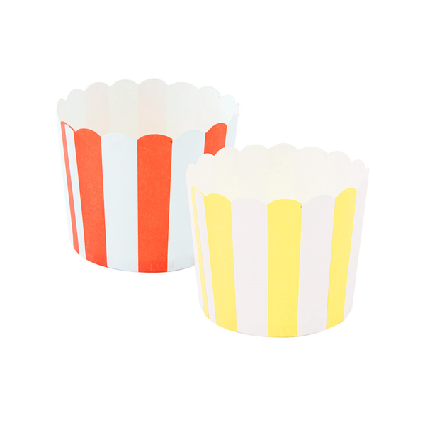 Muffin Cup (PET laminated cardboard)6x5cm Colors yellow & red (50st/pak)