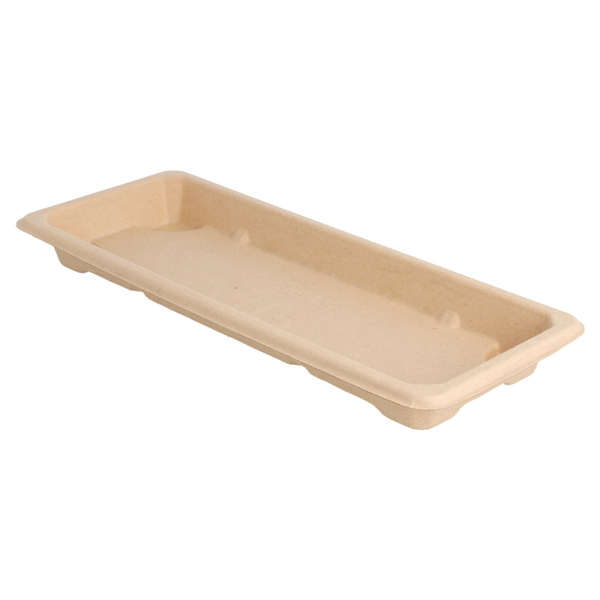 Sushi box "bionic" / Bagasse 22x9x2cm (50st/doos)