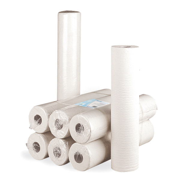 Medical Roll for Couches 2 ply, 19GSM 130 sheets 40x50cm x 52m white  (Per roll)