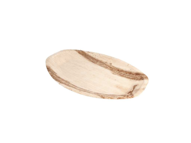 Ovale schaal palmblad 33,5x23x2,5cm (25st/pak)