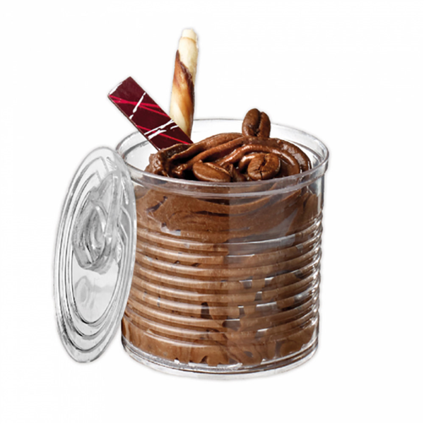 Tin Cans Clear PS 220ml (per stuk)