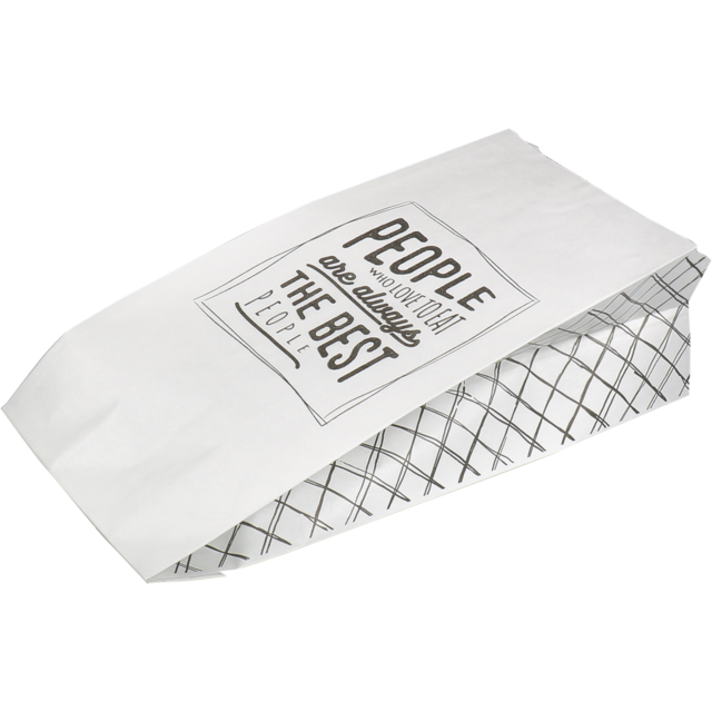 Gevoerde zak "Love to Eat" 250gr (5kg/doos)
