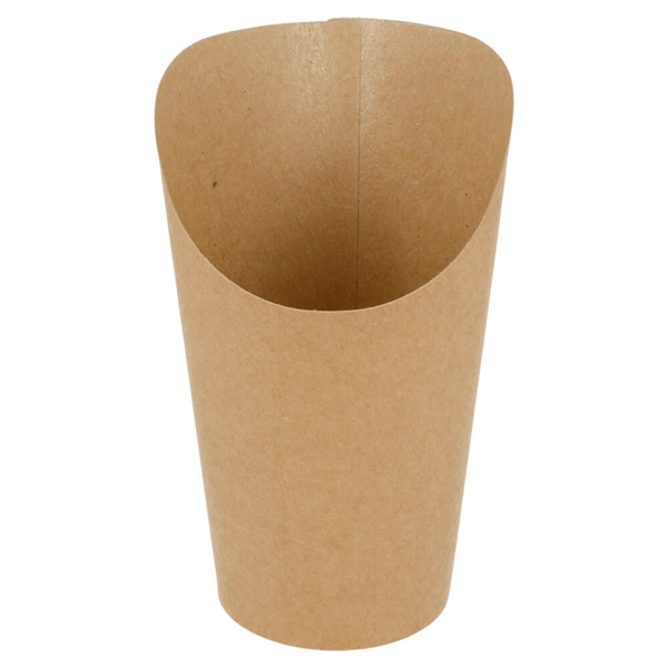 Open Cups Chips 16oz / 480ml 8,5x13,5cm Brown Kraft (50st/pak)