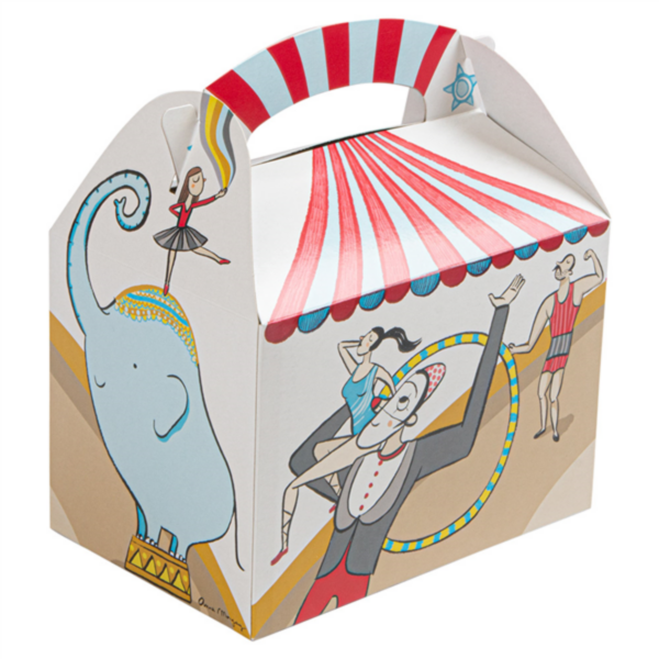 Gable Box - Children Box - Design "Circus" 17x16x10cm (50st/pak)