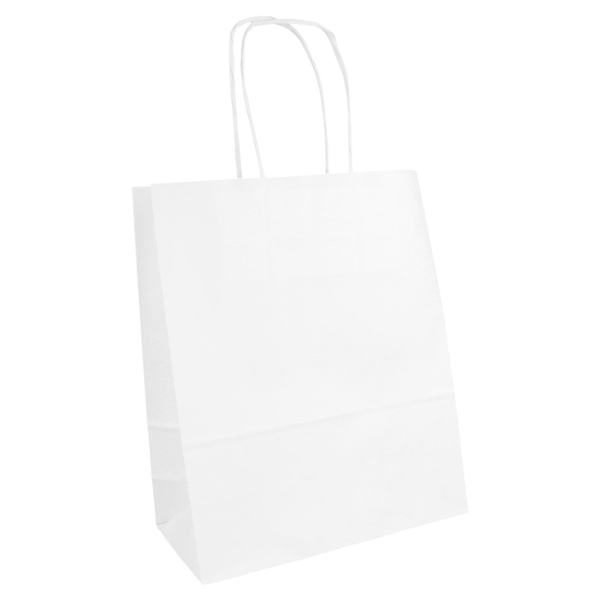 SOS Bags with Handles 80GSM 18+8x21,5cm White (250st/doos)