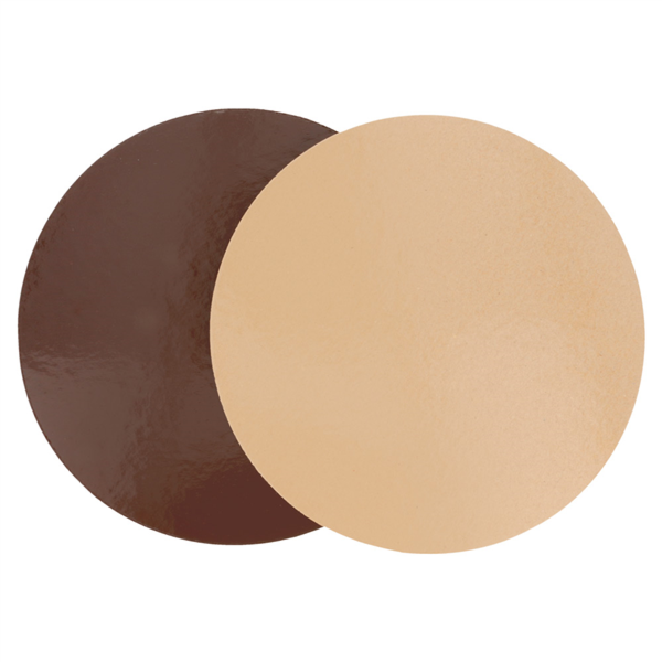 Two sides cardboard for patisserie Diam. 26cm Chocolate/Praline (100st/pak)