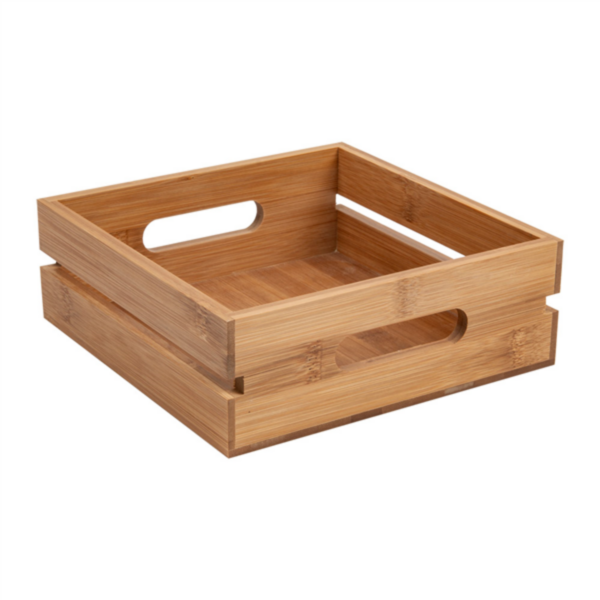 Natural Bamboo Box 20x20x7cm (per stuk)