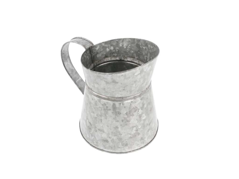 Pitcher/Kannetje 1,2L 11,5x15,5cm Galvanized Steel (per stuk)