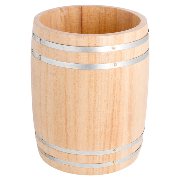 Mini Barrel 11,5x13,8cm Natural Wood (per stuk)