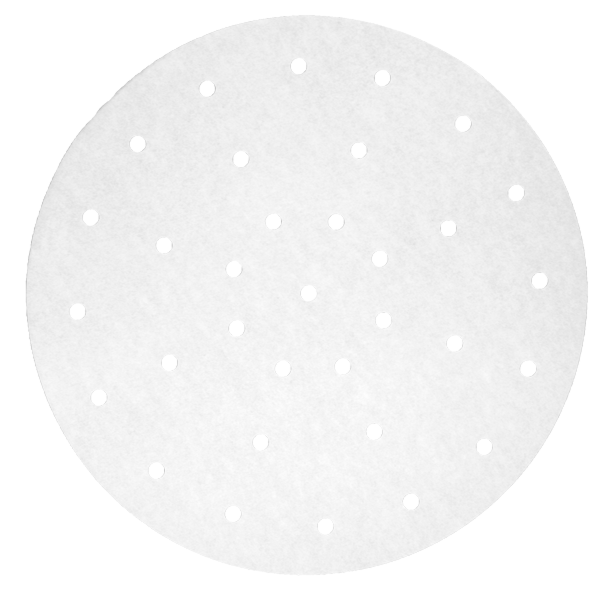 Dim-Sum perforated Liners for item 183.06 (28cm diameter) White greaseproof (250st/pack)