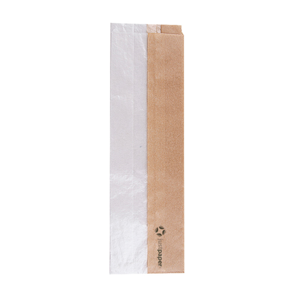 Sandwich Bags "Corner Window" 9+5,5x30cm Natural Kraft (250st/pak)
