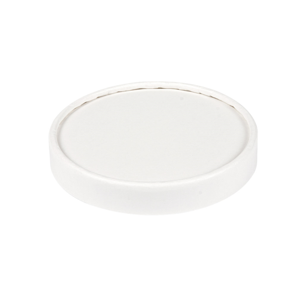 Lids for Ice-Cream tubs 240ml Diam. 9,4cm White Cardboard (50st/pak)