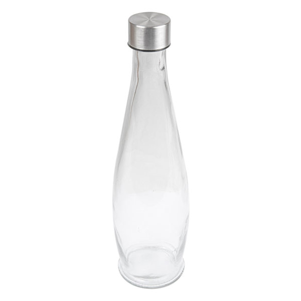 Glazen fles met dop 930ml 9x32cm (per stuk)
