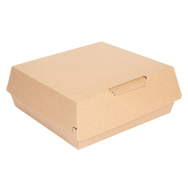 "The Pack" Large Lunch Box 23,5x24x8,7cm Natural Kraft Nano-Micro Corrugated Cardboard (50st/pak)