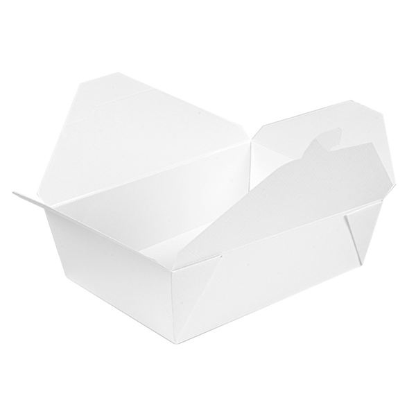 "The Pack" Rectangular Bio #3 Boxes 1980ml 19,6x14x6,2cm White Nano-Micro Corrugated Cardboard (50st/pak)