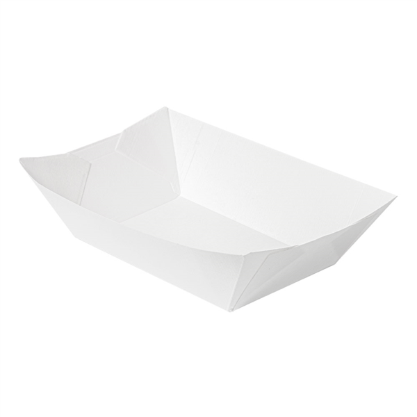 Food Tray "The Pack"  3 lb 13,5x8,5x6,2cm (1440gr) White (150st/pak)