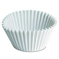 Baking cup 5-1/4" Wit 5.2x2.7x1.2" 10.000 st/ds (610050)