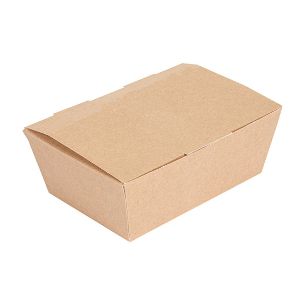 "The Pack" Lunchbox 14x9,7x5cm Natural Kraft Nano-Micro Corrugated Cardboard (60st/pak)
