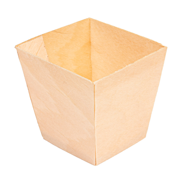 Pine Bark Mini Container 4,5x4,5x4,5cm Natural Wood (50st/pak)