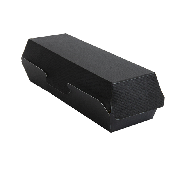 Hot Dog Boxes The Pack 23,2x9x6,3cm Black (50st/pak)