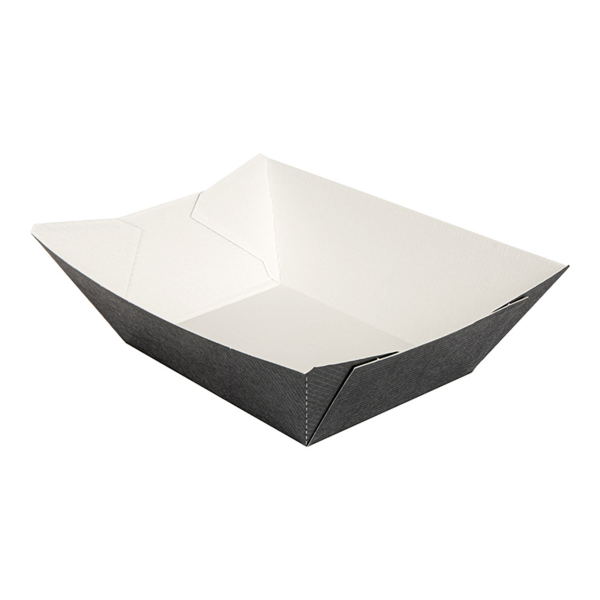 Food Tray The Pack 2 lb / 960g 10,6x7,2x5,2cm Black Cardboard (200st/pak)