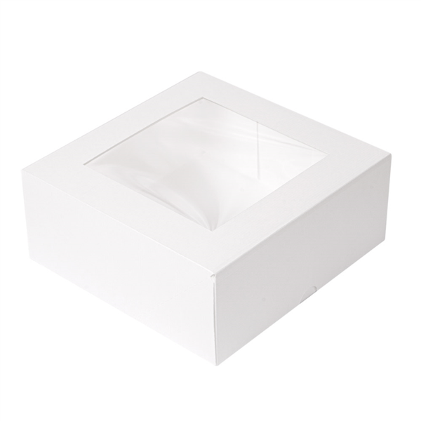Cakeboxes with Window The Pack 250gsm 18x18x7,5cm White (50st/pak)