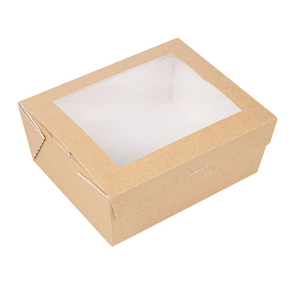 "The Pack" Boxes with Windows 15,3x12,1x6,4cm Natural Kraft (25st/pak)