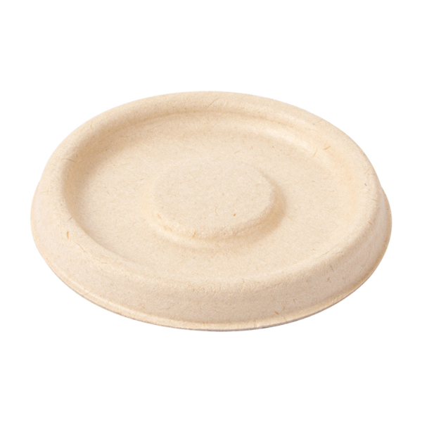 Lids for Tubs 150.17 "Bionic" Diam. 6,2cm Natural Bagasse (50st/pak)