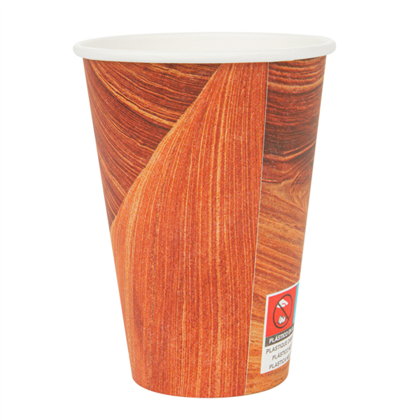 Single wall hot cup "Arizona" 210ml / 7 oz.Brown Cardboard (50st/sleeve)