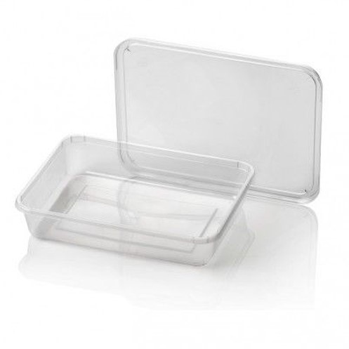 Microwave Bak PP Bakken 185/38 Sealbaar  185x136x38mm Translucent 500 cc RE 185