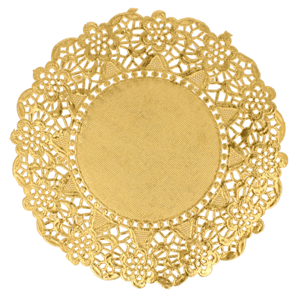 Doilies rond 12cm Gold Metallic (100st/pak)
