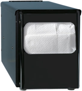 Napkin Dispenser Metal Black for 25x30cm nap. per pc