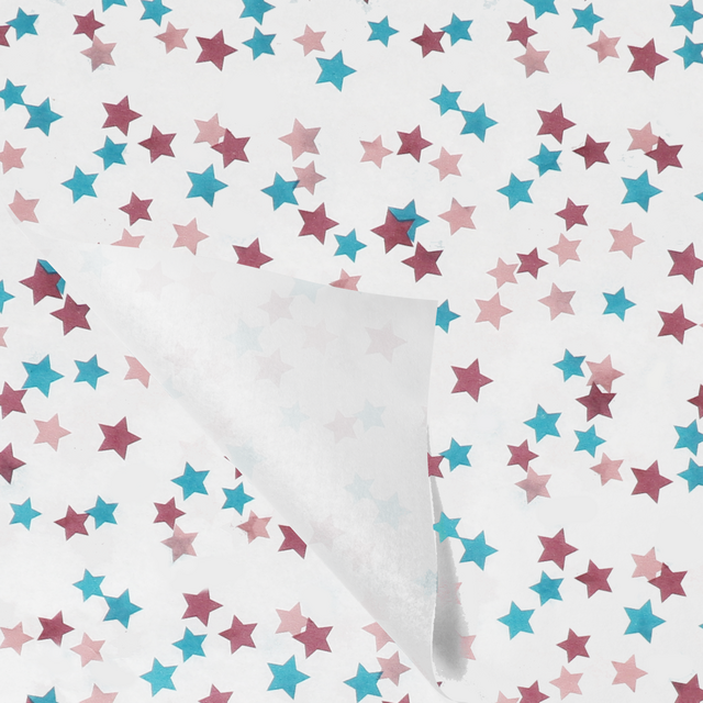 Lovly zijdevloei "Stars" 50x70cm (100vel/pak)