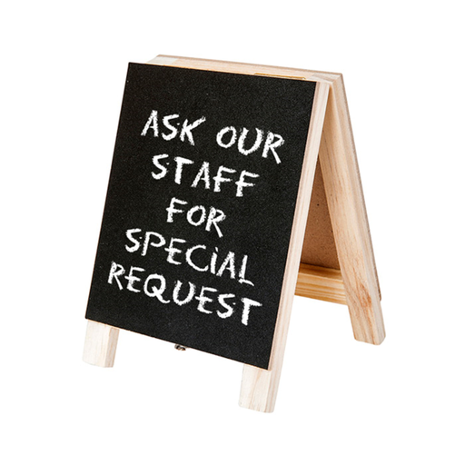 [207.23] Mini A-frame Blackboards 2 sides 7x10cm (per stuk)