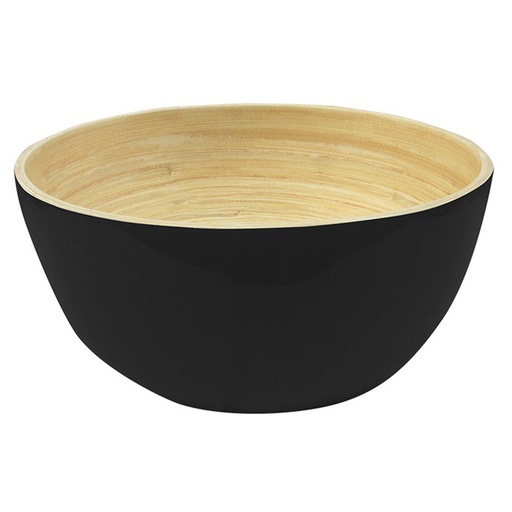 [208.22] Bamboo schaal Black diameter 30cm x 9cm (per stuk)