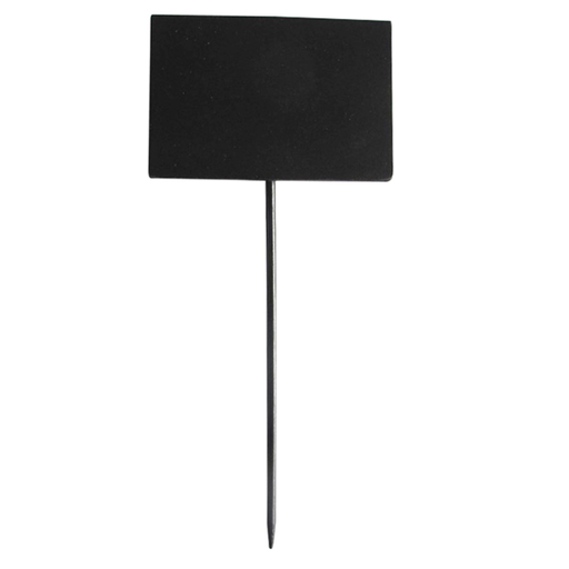 [210.42] Rectangular Blackboards Picks 8x5,4x18cm Black Bamboo (5st/pak)