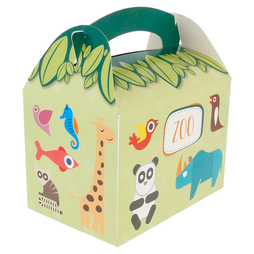 [210.52] Gable Box - Children Box - Design "Zoo" 17x16x10cm 50pcs/pk