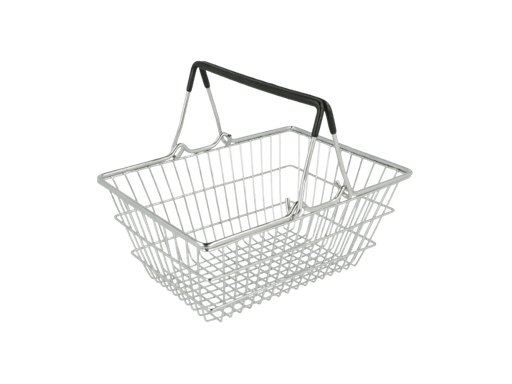 [211.42] Mini shopping basket 18,5 x 13,5 x 9 cm (Chromed steel) Per stuk