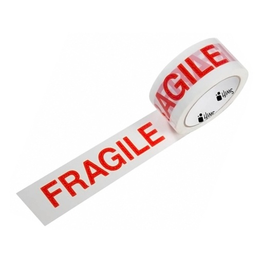 [2110] Tape FRAGILE Printed White - Red 2"x110 Yds per roll