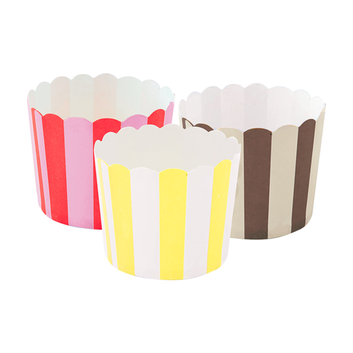 [212.12] Muffin Cup (PET laminated cardboard) 6x5cm Assorted colors (40st/pak)