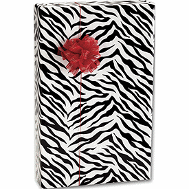 [2127] Giftwrap / Cadeau Papier  Zebra Strips 24"x833 / M_2127 (per rol)