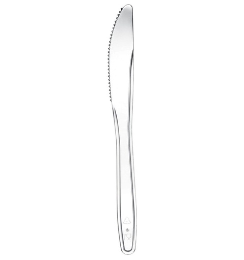 [213.22] Plastic Mes/Knife Transparant 17,5cm (50st/pak)