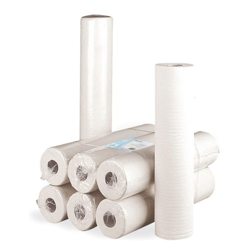 [214.26] Medical Roll for Couches 2 ply, 19GSM 120 sheets 40x65cm x 48m white  per roll