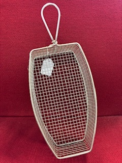 [216.17] Oval Fryer basket stainless steel 23x13x6cm (per stuk)