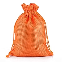 [22089] Jute Bag Orange 6x10" (per stuk)